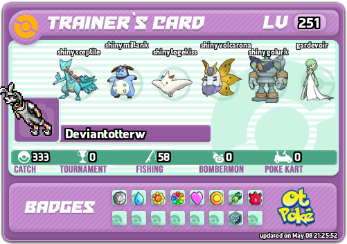 Deviantotterw Card otPokemon.com