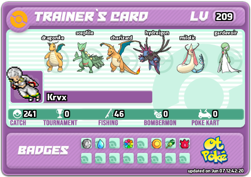Krvx Card otPokemon.com