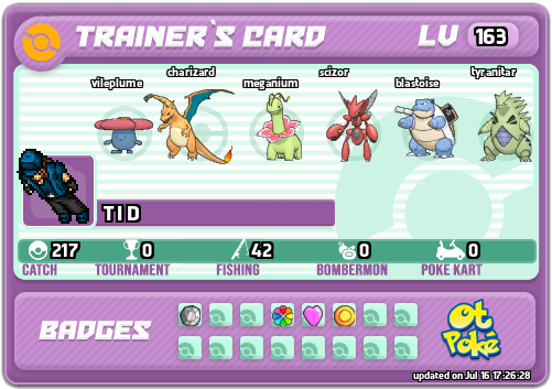 T I D Card otPokemon.com