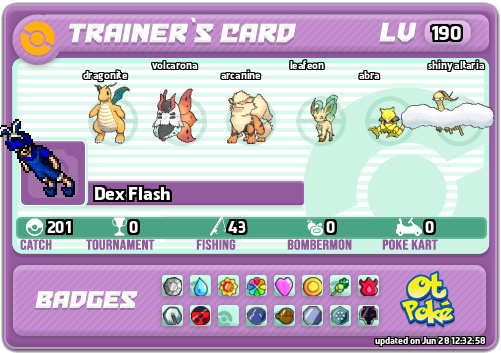 Dex Flash Card otPokemon.com