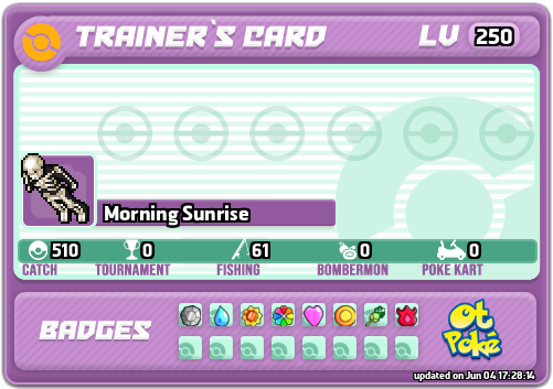 Morning Sunrise Card otPokemon.com