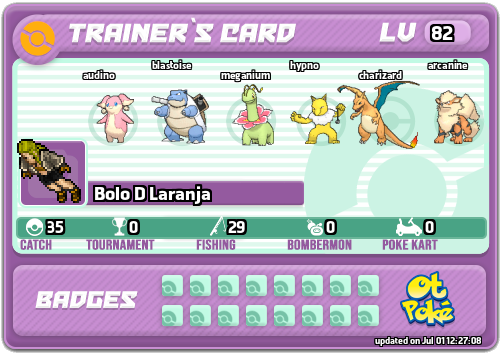 Bolo D Laranja Card otPokemon.com