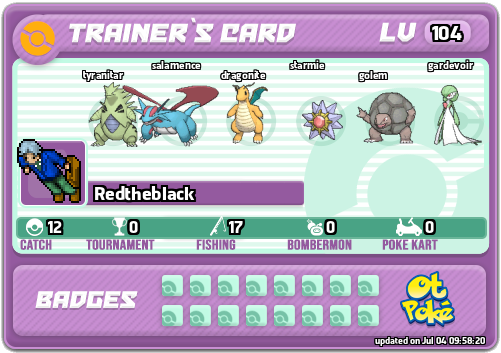 Redtheblack Card otPokemon.com