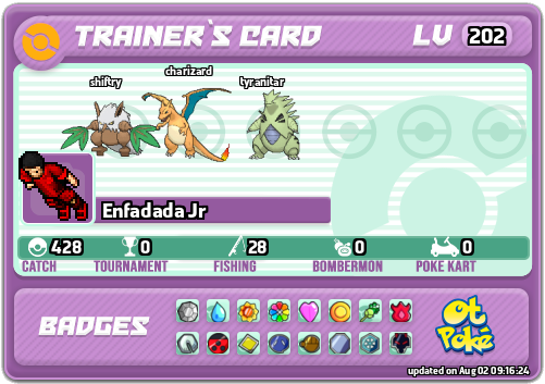 Enfadada Jr Card otPokemon.com