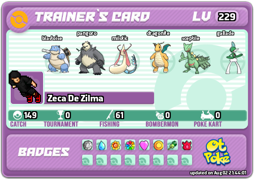 Zeca De Zilma Card otPokemon.com