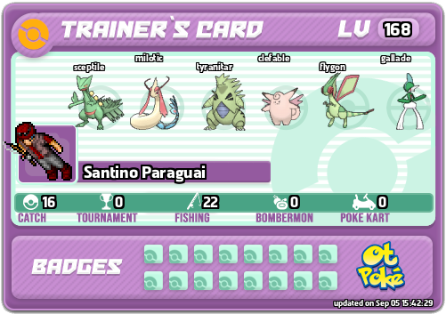Santino Paraguai Card otPokemon.com