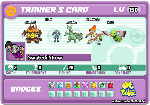 Swatedi Show Card otPokemon.com