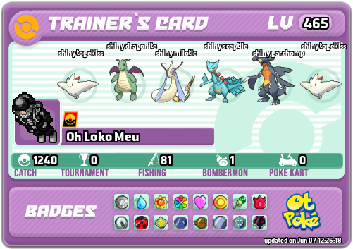 Oh Loko Meu Card otPokemon.com