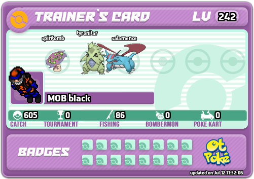 MOB black Card otPokemon.com